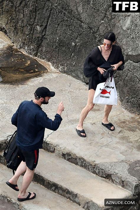 Courteney Cox Sexy Seen Flaunting Her Hot Bikini Body In Positano AZNude