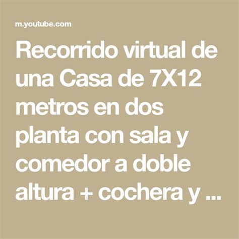 Recorrido Virtual De Una Casa De X Metros En Dos Planta Con Sala Y