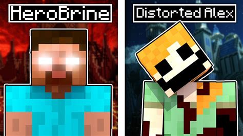 Herobrine Vs Distorted Alex Minecraft Youtube