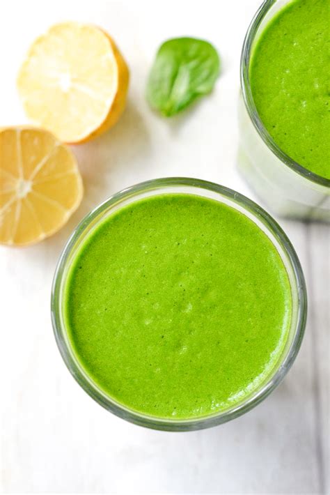 Green Super Spinach Smoothie Paleo Vegan Every Last Bite