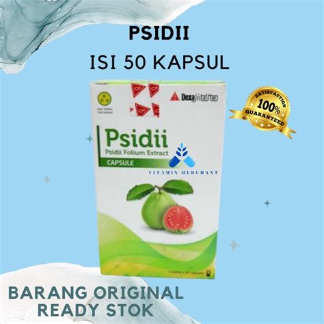 Jual Psidii Kapsul Isi 50 Kapsul Ekstrak Jambu Biji Meningkatkan