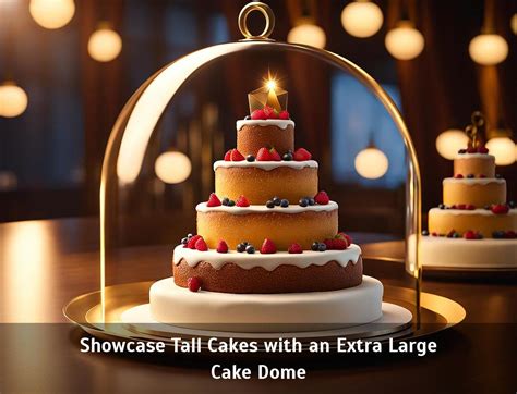 Showcase Tall Cakes With An Extra Large Cake Dome Corley Designs