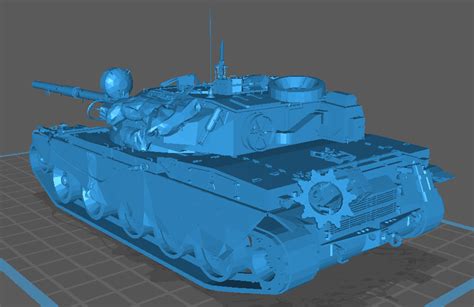 3d File T95 Fv 4201 Chieftain Crown Guard Tank・3d Printable Model To