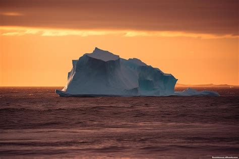 Premium Ai Image Global Climate Change Melting Glaciers Generative Ai