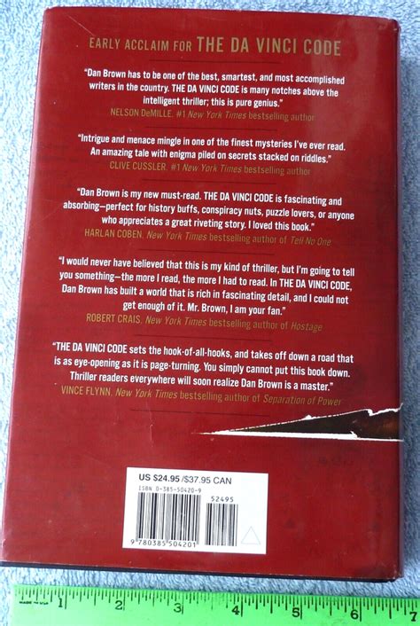 THE DA VINCI CODE By Dan Brown Hard Cover Mystery Novel EBay