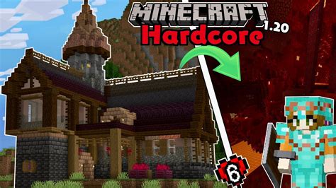 The Nether Is Terrifying In Hardcore Ep 6 Minecraft 1 20 Hardcore