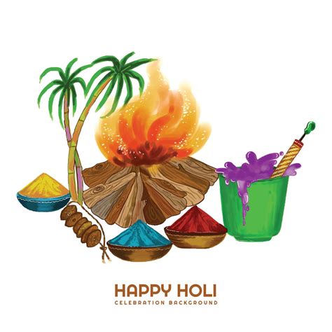 Happy holi festival of colors celebration background 18866244 Vector ...