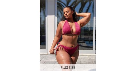 South Beach Ft Leslie Sidora Exclusive Tie Side Bikini Bottom In Blue