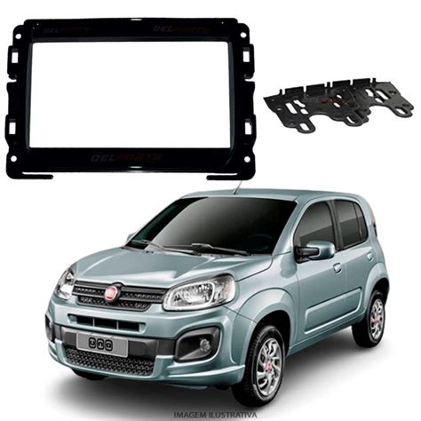 Comprar Moldura Painel 2 Din Fiat Uno 2016 A 2019 Em Até 12x DelParts