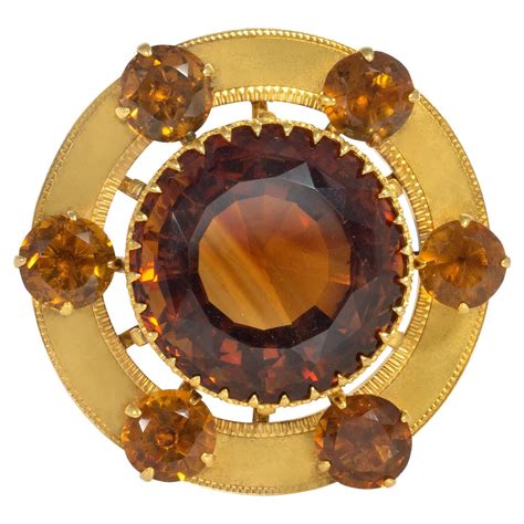 Victorian Citrine Pendant Brooch At Stdibs