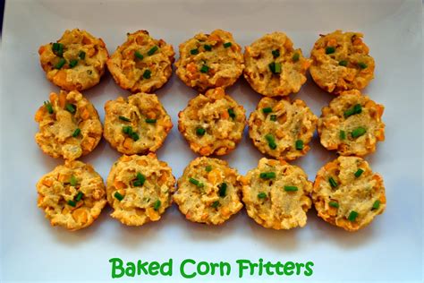 Flavors by Four: Baked Corn Fritters