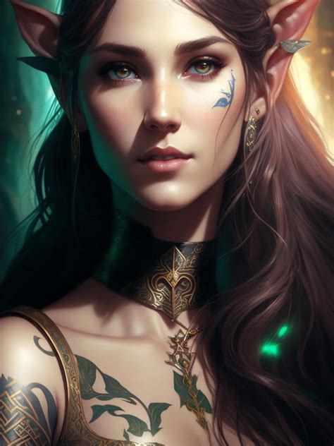 Beautiful Gorgeous Elf Woman Chocolate Hair Vik 1 By Arrojado On Deviantart