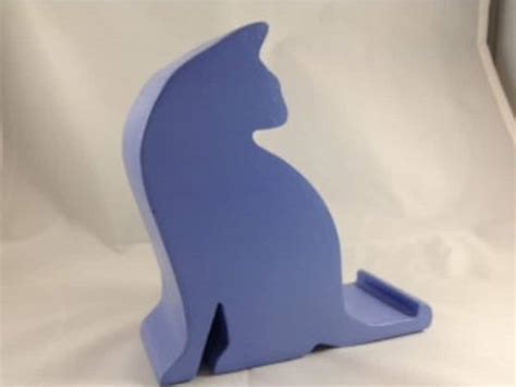 Cat Cell Phone Holder Cellphone Stand Wood Phone Holder Etsy