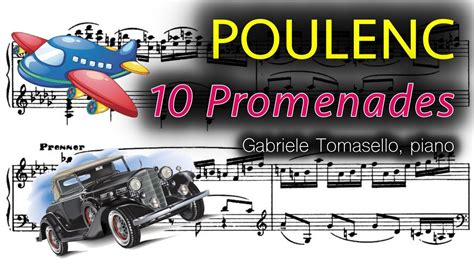 Poulenc 10 Promenades Gabriele Tomasello Piano With Sheet Music