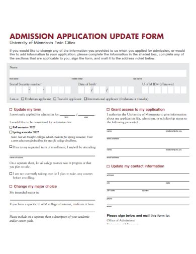 Free Admission Application Form Samples In Ms Word Google Docs Pdf