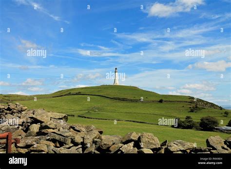 The Sir John Barrow Monument Hoad Hill Ulverston Cumbria Uk Stock