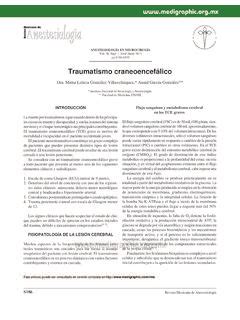 ANESTESIOLOGÍA EN NEUROCIRUGÍA Vol 36 Supl 1 Abril