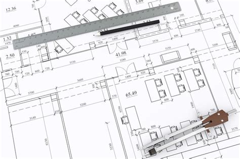 Premium Photo Engineering Drawing