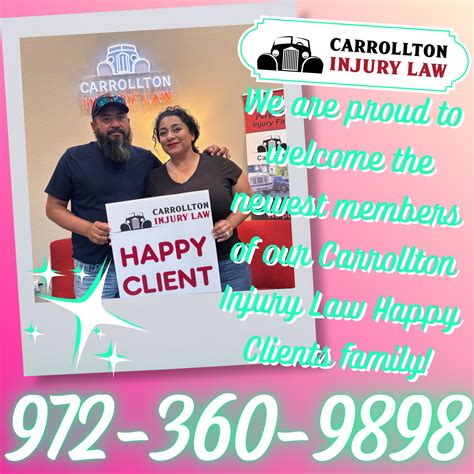 We are happy to announce the... - Carrollton Injury Law | Facebook