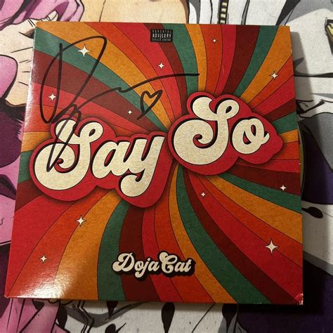 SIGNED DOJA CAT say so CD!! Got off her website when... - Depop