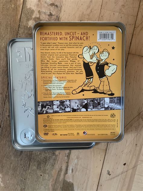 Popeye The Sailor 1933 1938 Volume 1 Tin Box Dvd 2007 No Disc Scratches Ebay