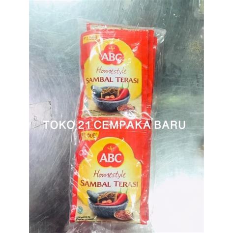 Jual Abc Sambal Terasi Renceng Isi Sachet Sambel Terasi Abc