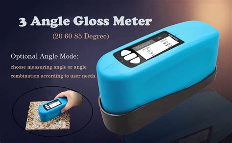 Cnyst Glossmeter Tester Multi Angle Gloss Meter Measuring Glarimeter