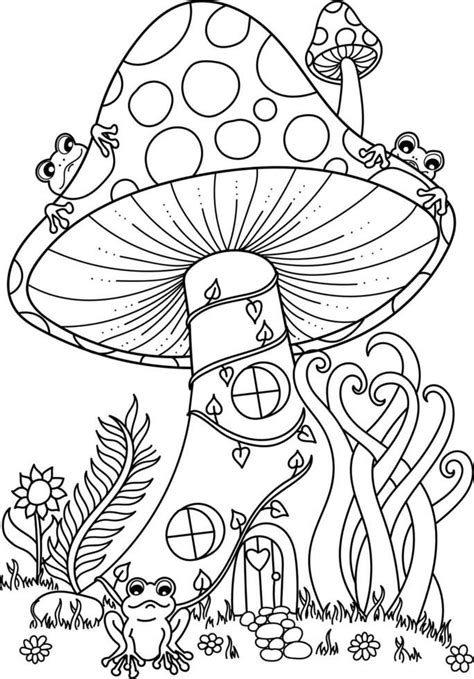 Forest Coloring Book House Colouring Pages Enchanted Forest Coloring