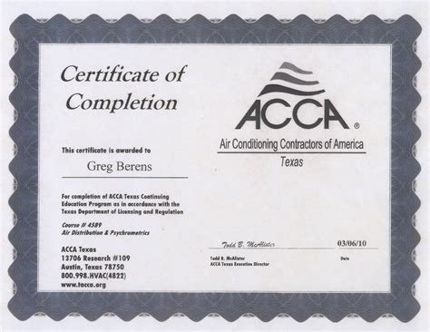 Hvac Certifications And Licenses