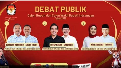 Link Live Debat Pilkada Indramayu Suasana Panas Nina Agustina Vs Lucky