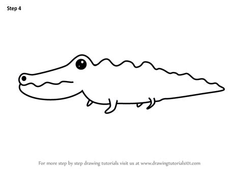 Crocodile Outline Drawing | Free download on ClipArtMag