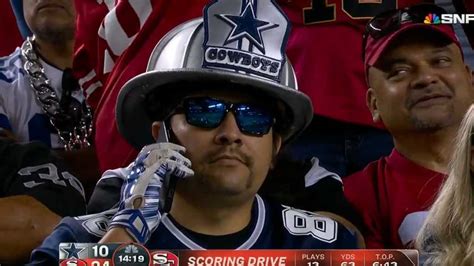 Cowboys Nfl Meme Of Fan On Phone During 49ers Blowout Is Funny