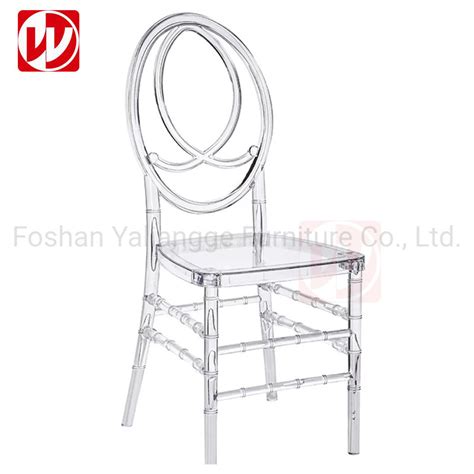 Popular Hotel Acrylic Chair Stacking Banquet Dining Plastic Chair Event