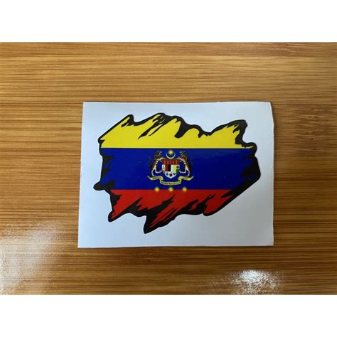 Sticker Inkjet Flag Bendera Negeri Negara Sticker Vietnam Malaysia