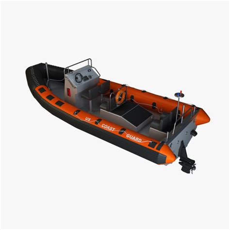 rhib boat 3d model