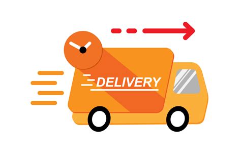 fast delivery truck icon. lorry with quick delivery service. fast ...