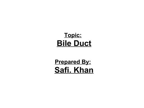 Bile Duct Ultrasound Ppt