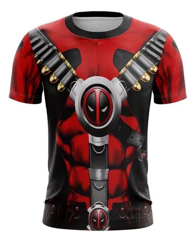 Playera Sublimada Deadpool Traje Extras Meses Sin Intereses