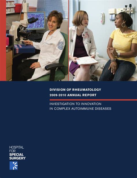 Division Of Rheumatology 2009 2010 Annual Report By Hospital For Special Surgery Issuu