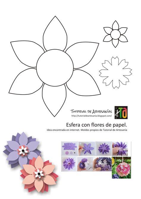 Moldes De Flores Para Esfera En El Blog Plantillas Para Flores De