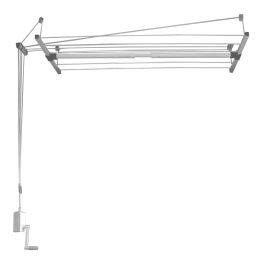 Comprar Tendedero Techo Manivela Extensible Cm Acero Blanco