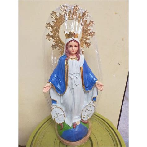 Our Lady Of Miraculous Medal Statue22inches Shopee Philippines