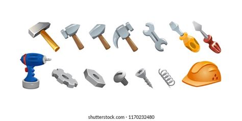 Sixteen Different Types Wrenches Stock Vector Royalty Free 1221455296