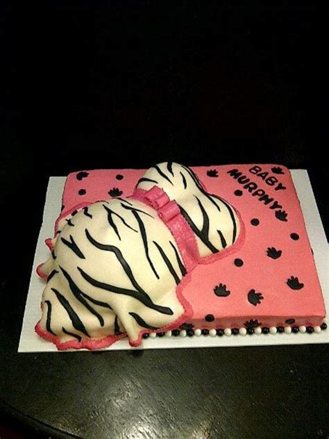 Baby Bump Cake / Pink / Zebra - CakeCentral.com