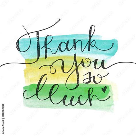 thank you so much Stock Vector | Adobe Stock