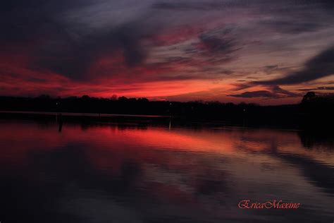 Red Sky Sunset Photograph by Ericamaxine Price