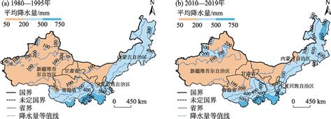 西北干旱荒漠区边界范围及变化分析