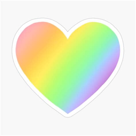 Pastel Rainbow Heart Sticker For Sale By Maddie Johnson En 2024