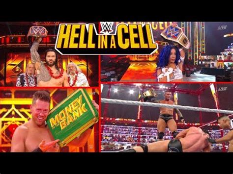 Wwe Hell In A Cell Roman Miz Sasha Banks Randy Orton Wins