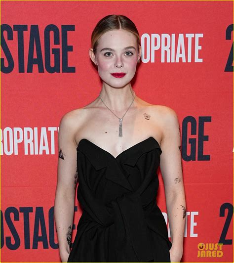 Elle Fanning Celebrates Broadway Debut With Co Star Sarah Paulson At Appropriate After Party